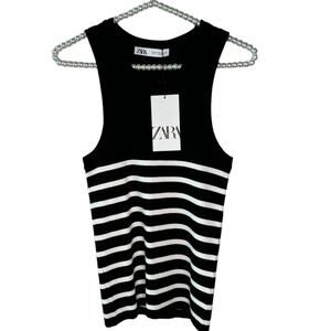 Zara Black and White Tank